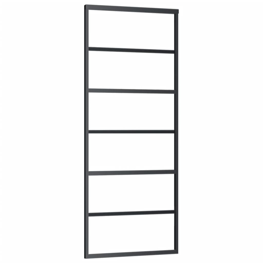 Klizna vrata s priborom ESG staklo i aluminij 76 x 205 cm