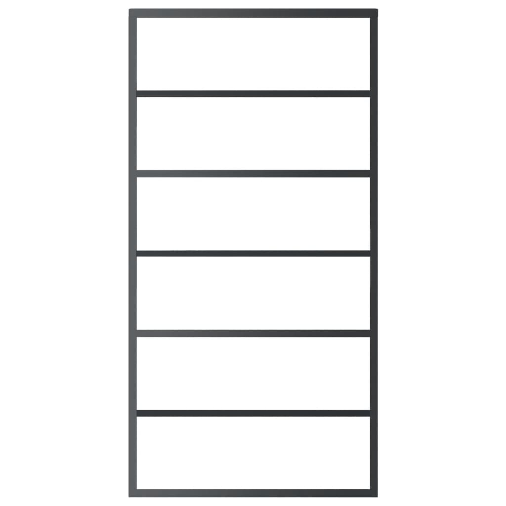Klizna vrata s priborom ESG staklo i aluminij 102 x 205 cm