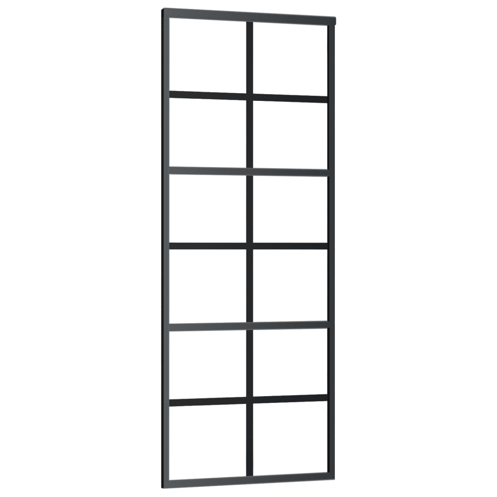 Klizna vrata s priborom ESG staklo i aluminij 76 x 205 cm