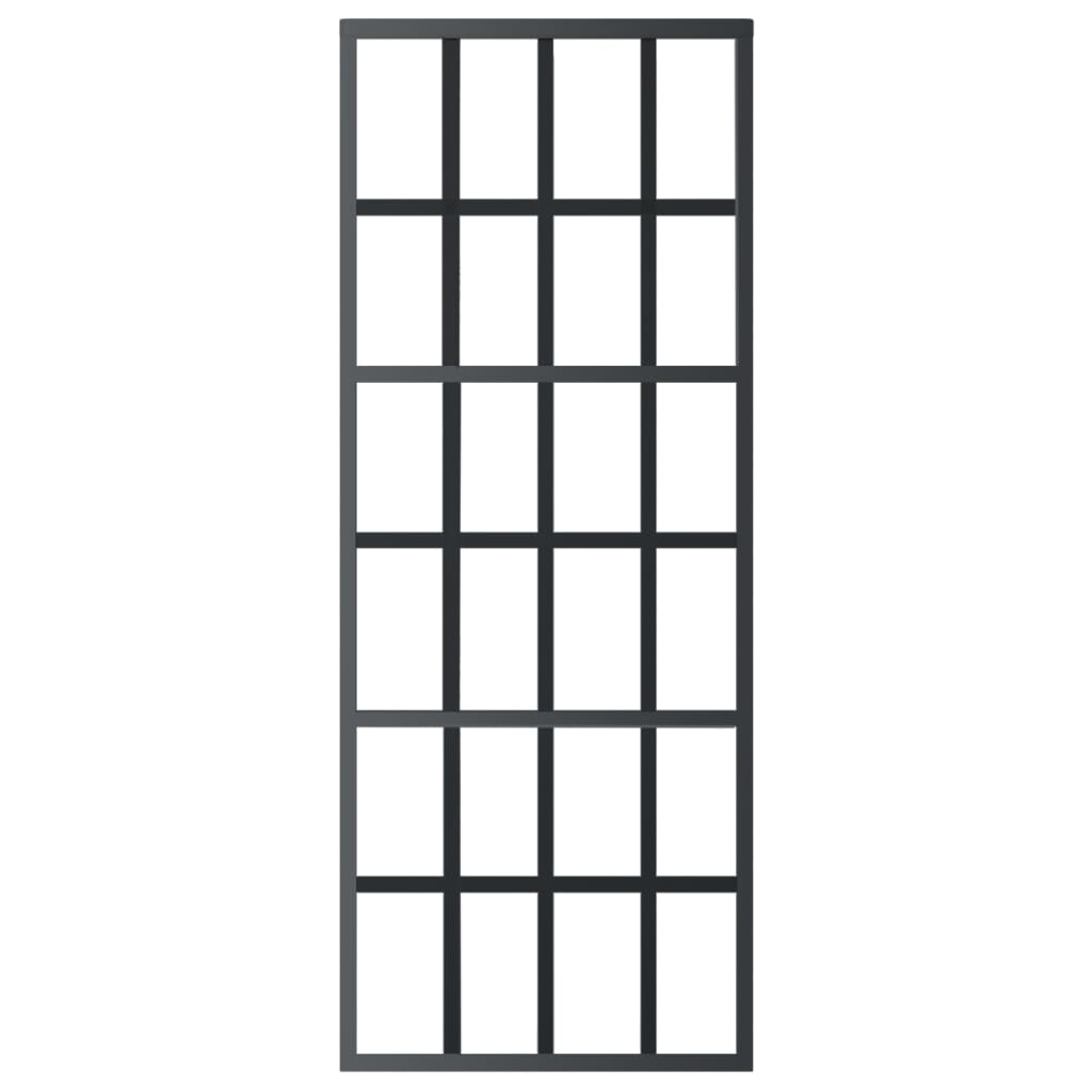Klizna vrata s priborom ESG staklo i aluminij 76 x 205 cm