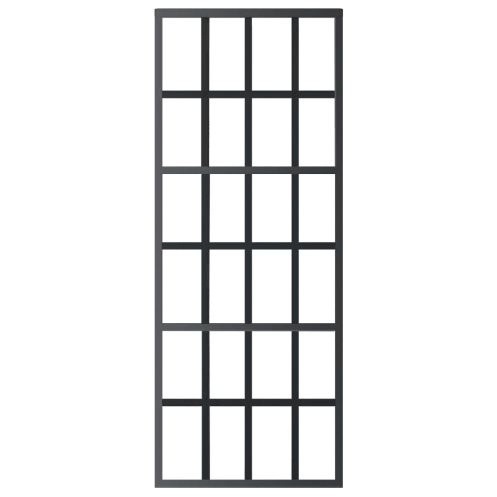 Klizna vrata s priborom ESG staklo i aluminij 76 x 205 cm