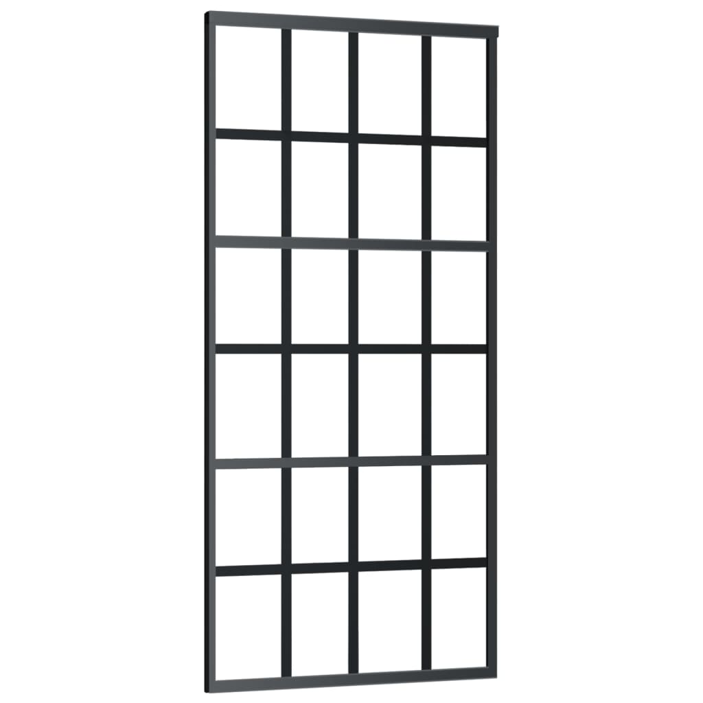 Klizna vrata s priborom ESG staklo i aluminij 90 x 205 cm