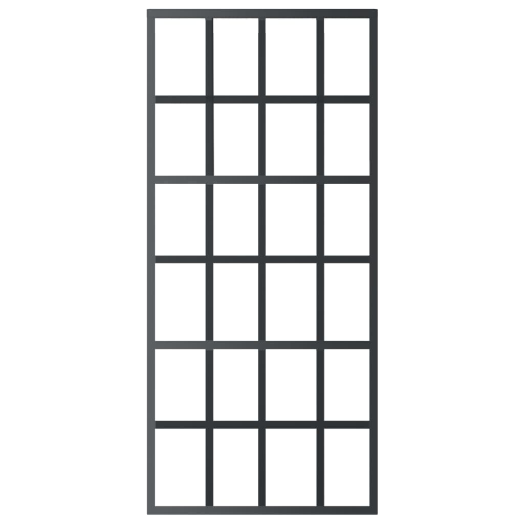 Klizna vrata s priborom ESG staklo i aluminij 90 x 205 cm