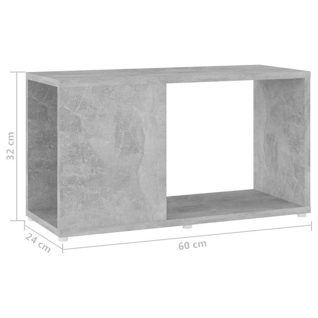 TV ormarić siva boja betona 60 x 24 x 32 cm konstruirano drvo