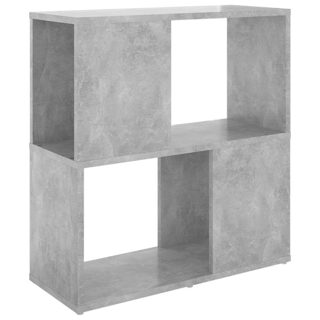 Ormarić za knjige siva boja betona 60x24x63cm konstruirano drvo