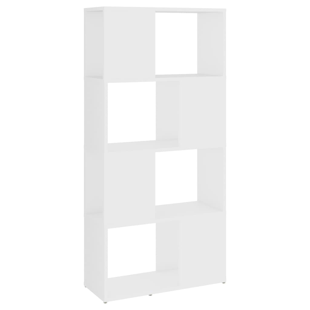 Ormarić za knjige / pregrada bijeli 60 x 24 x 124,5 cm drveni