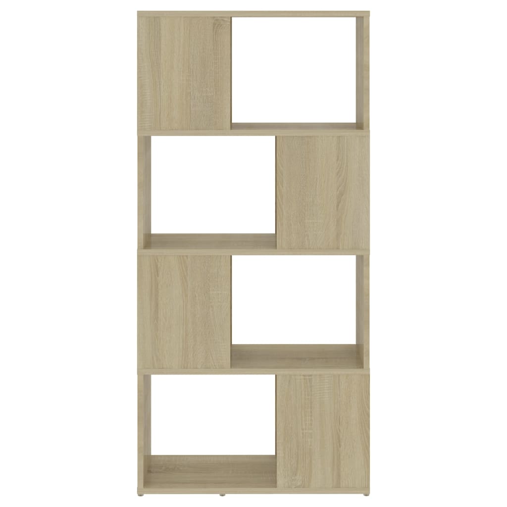 Ormarić za knjige / pregrada boja hrasta 60x24x124,5 cm drveni