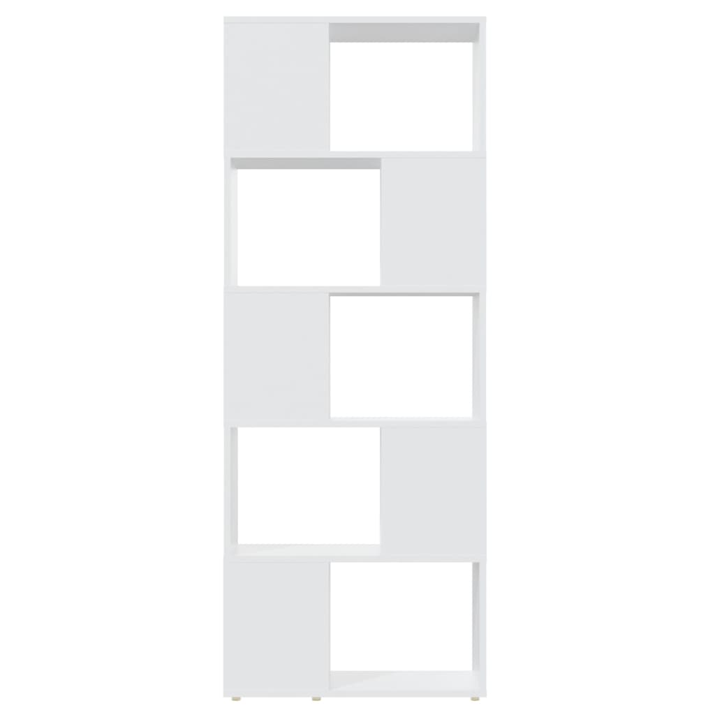 Ormarić za knjige / sobna pregrada bijeli 60x24x155 cm drvena