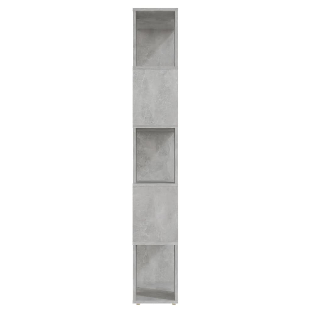 Ormarić za knjige / sobna pregrada boja betona 60 x 24 x 155 cm