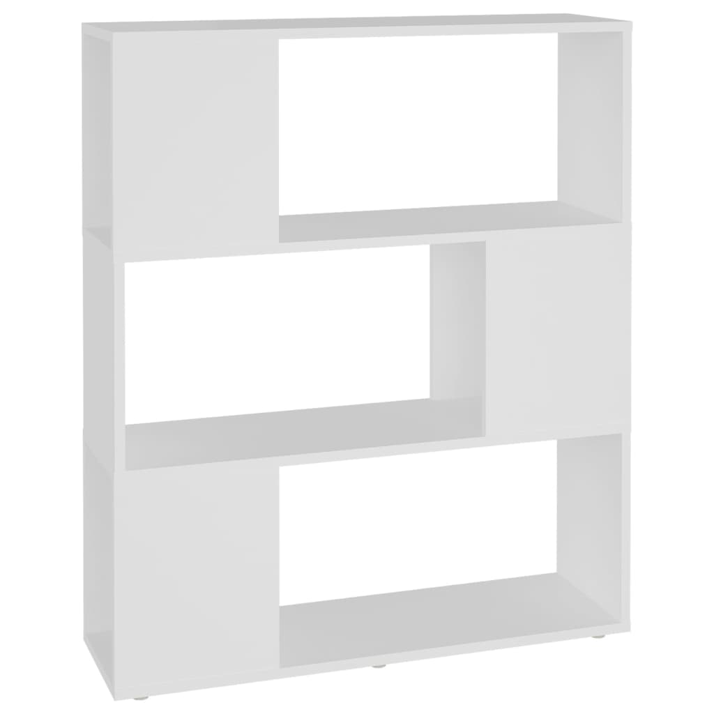 Ormarić za knjige / sobna pregrada bijeli 80x24x94 cm drvena