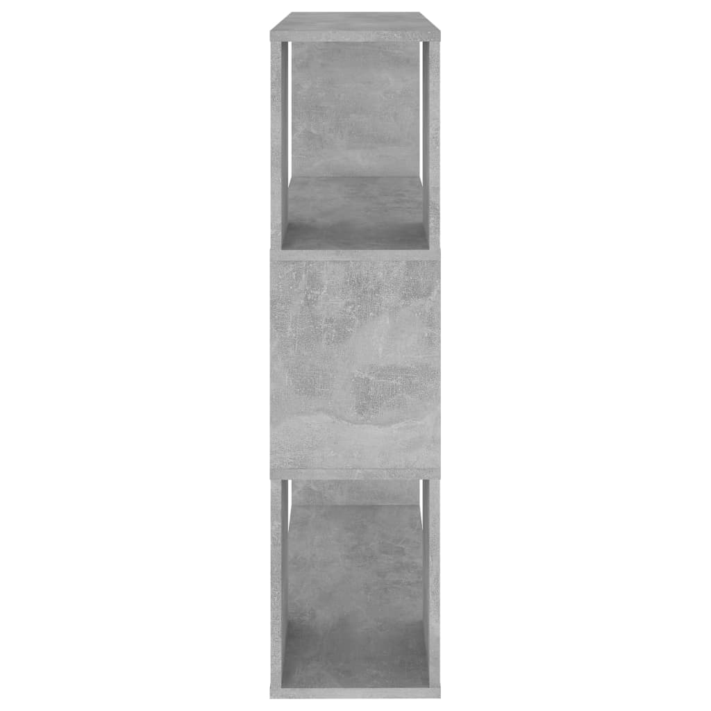Ormarić za knjige / pregrada boja betona 80x24x94 cm drvena