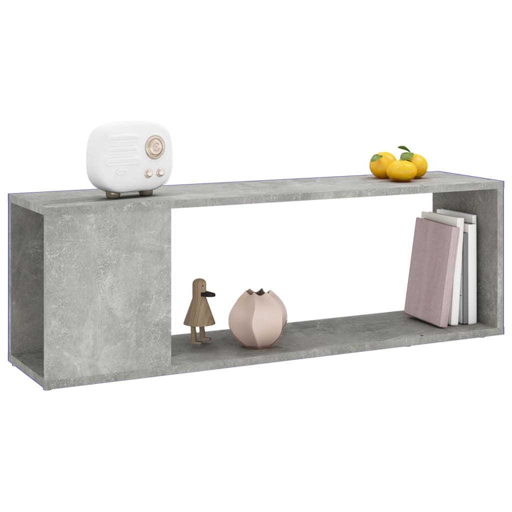 TV ormarić siva boja betona 100x24x32 cm od konstruiranog drva