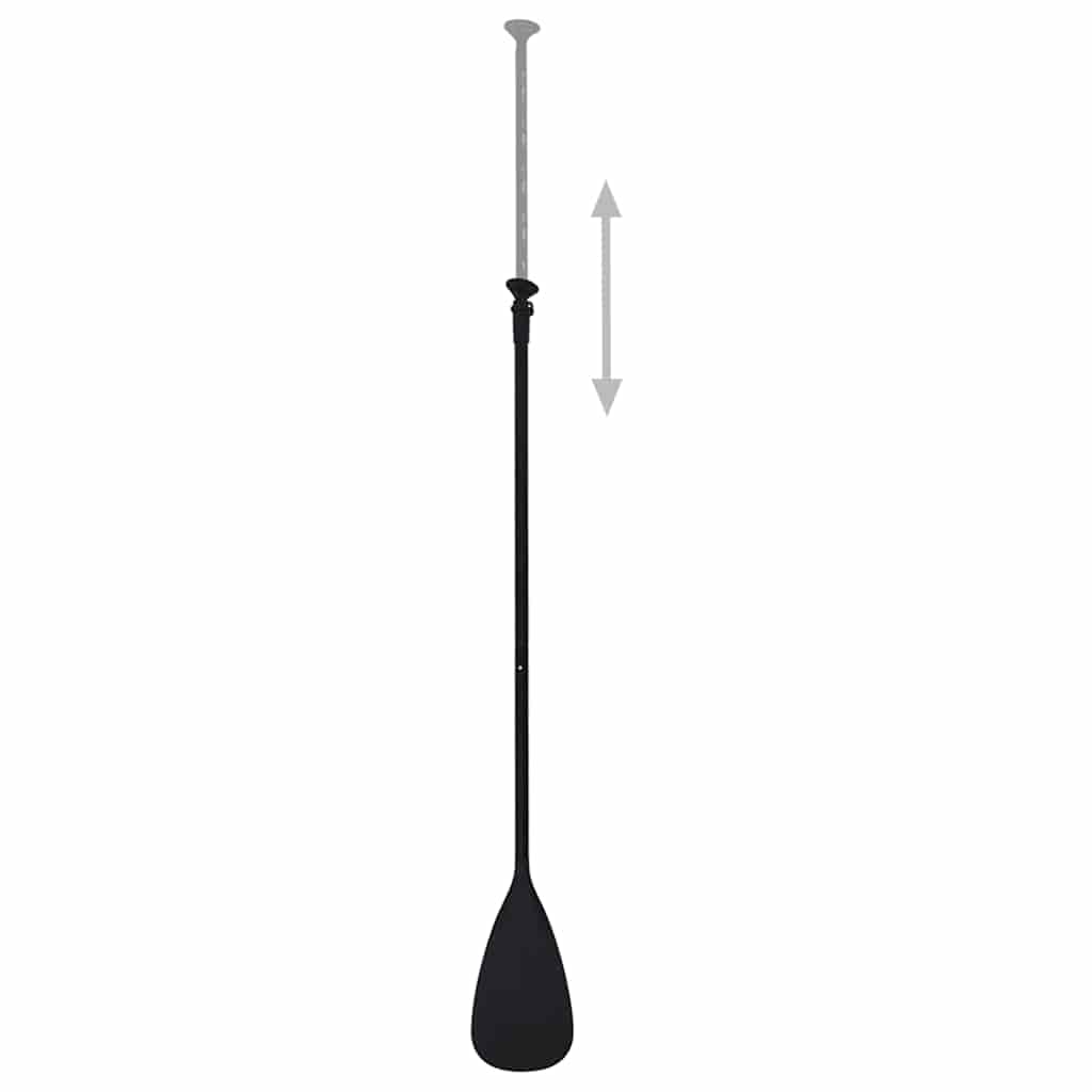 Set daske za veslanje stojeći na napuhavanje crni 330x76x10 cm