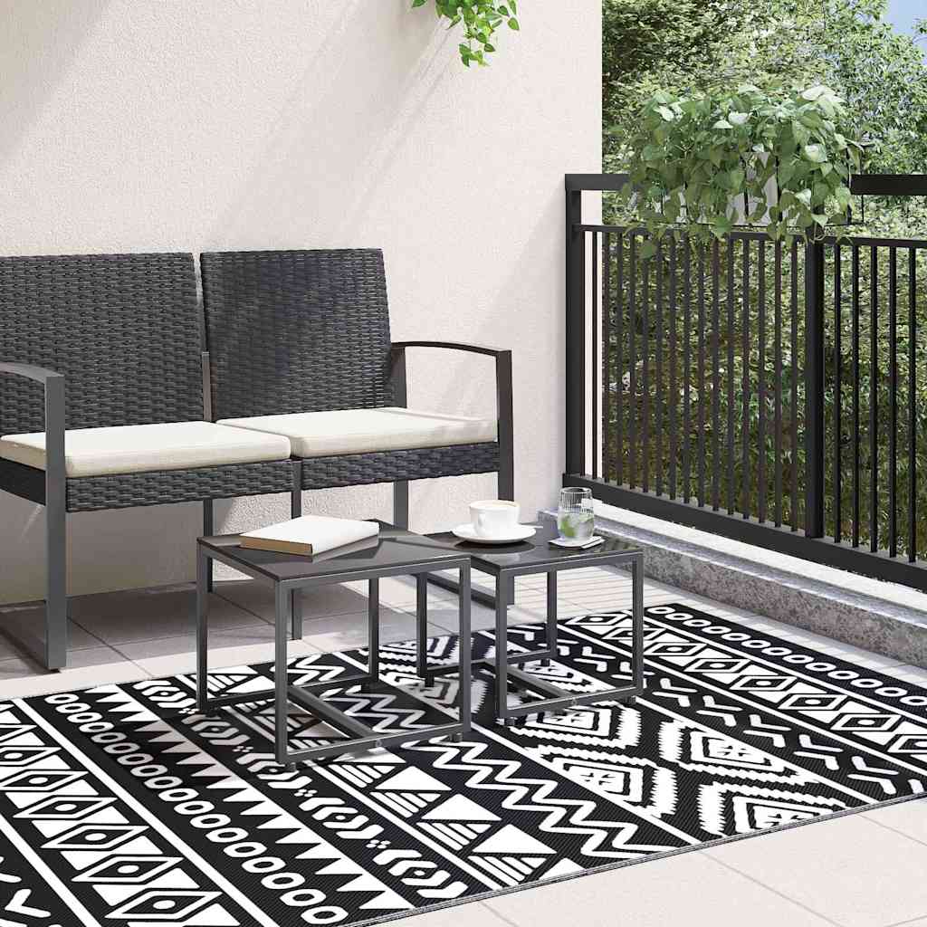 Vanjski tepih ARAKIL crni 120 x 180 cm PP