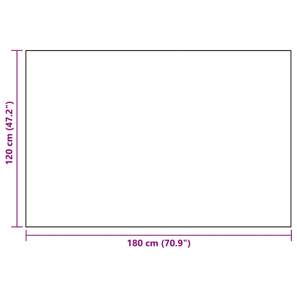 Vanjski tepih ARAKIL crni 120 x 180 cm PP