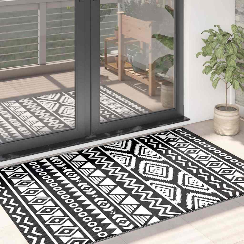 Vanjski tepih ARAKIL crni 120 x 180 cm PP