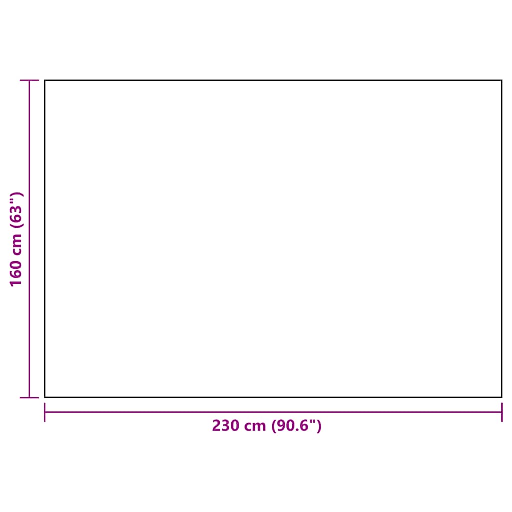 Vanjski tepih ARAKIL crni 160x230 cm PP