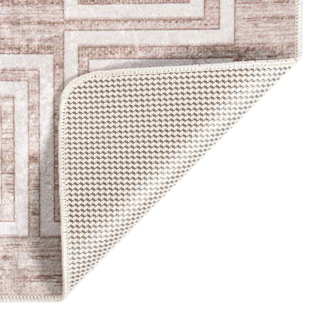 Perivi tepih 160 x 230 cm bež protuklizni
