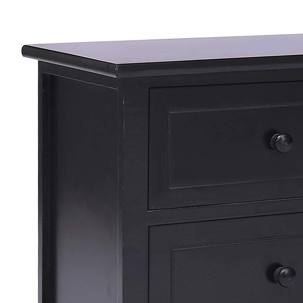 TV ormarić crni 108 x 30 x 40 cm od masivnog drva paulovnije