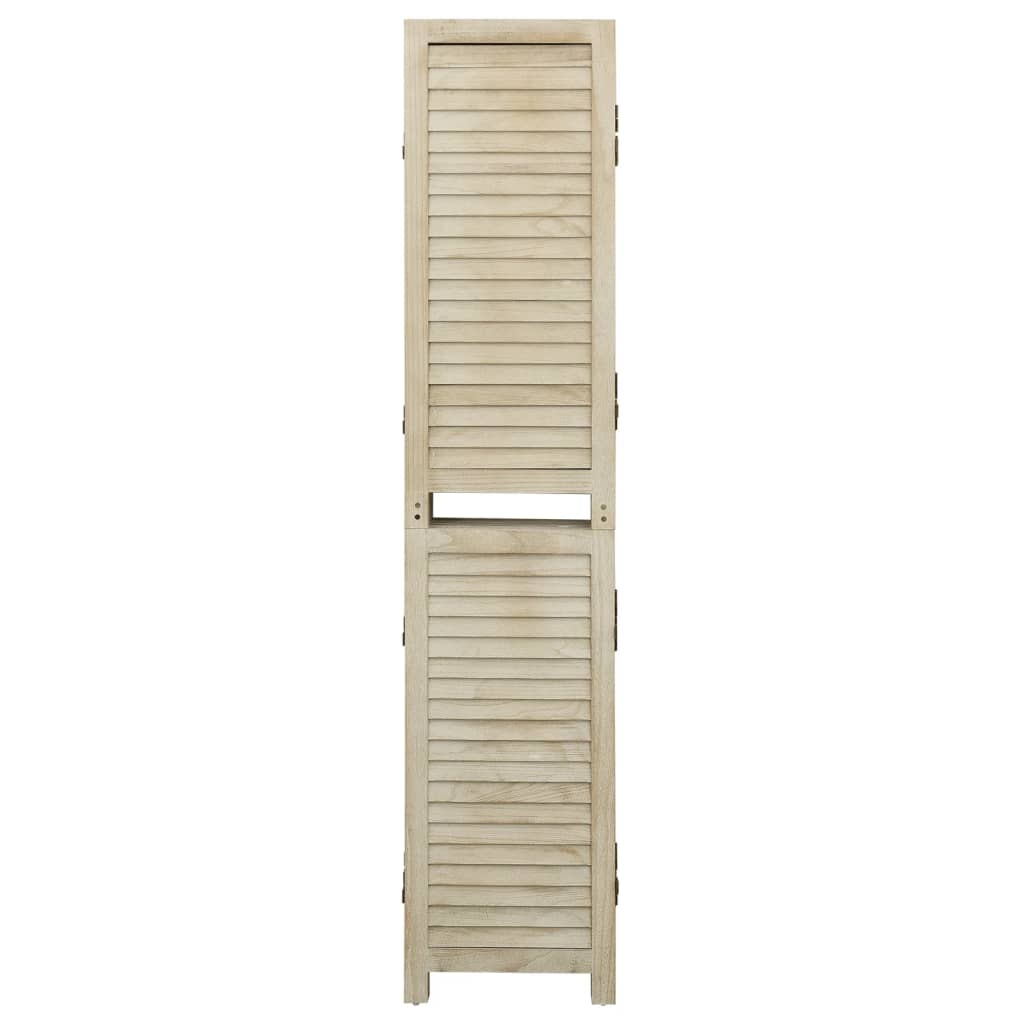 Sobna pregrada s 4 panela 140 x 165 cm masivno drvo paulovnije
