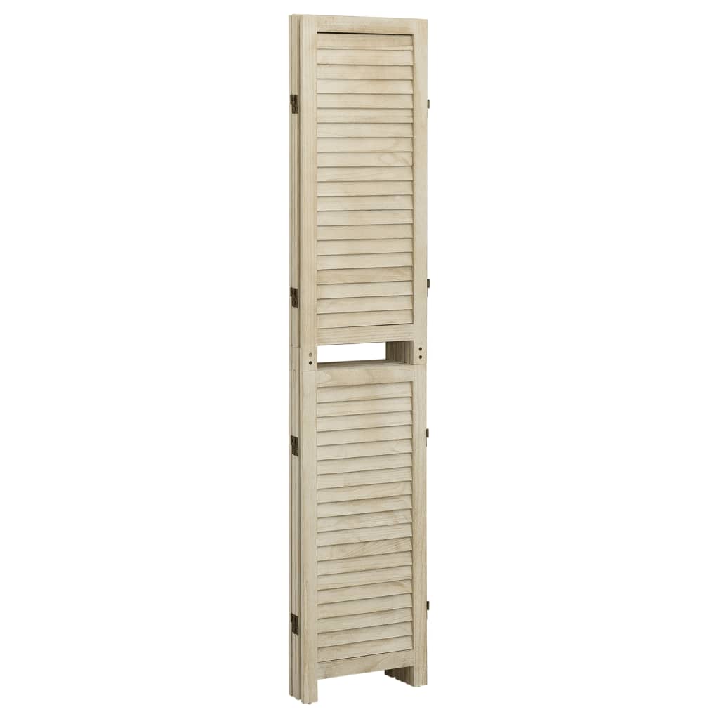 Sobna pregrada s 4 panela 140 x 165 cm masivno drvo paulovnije