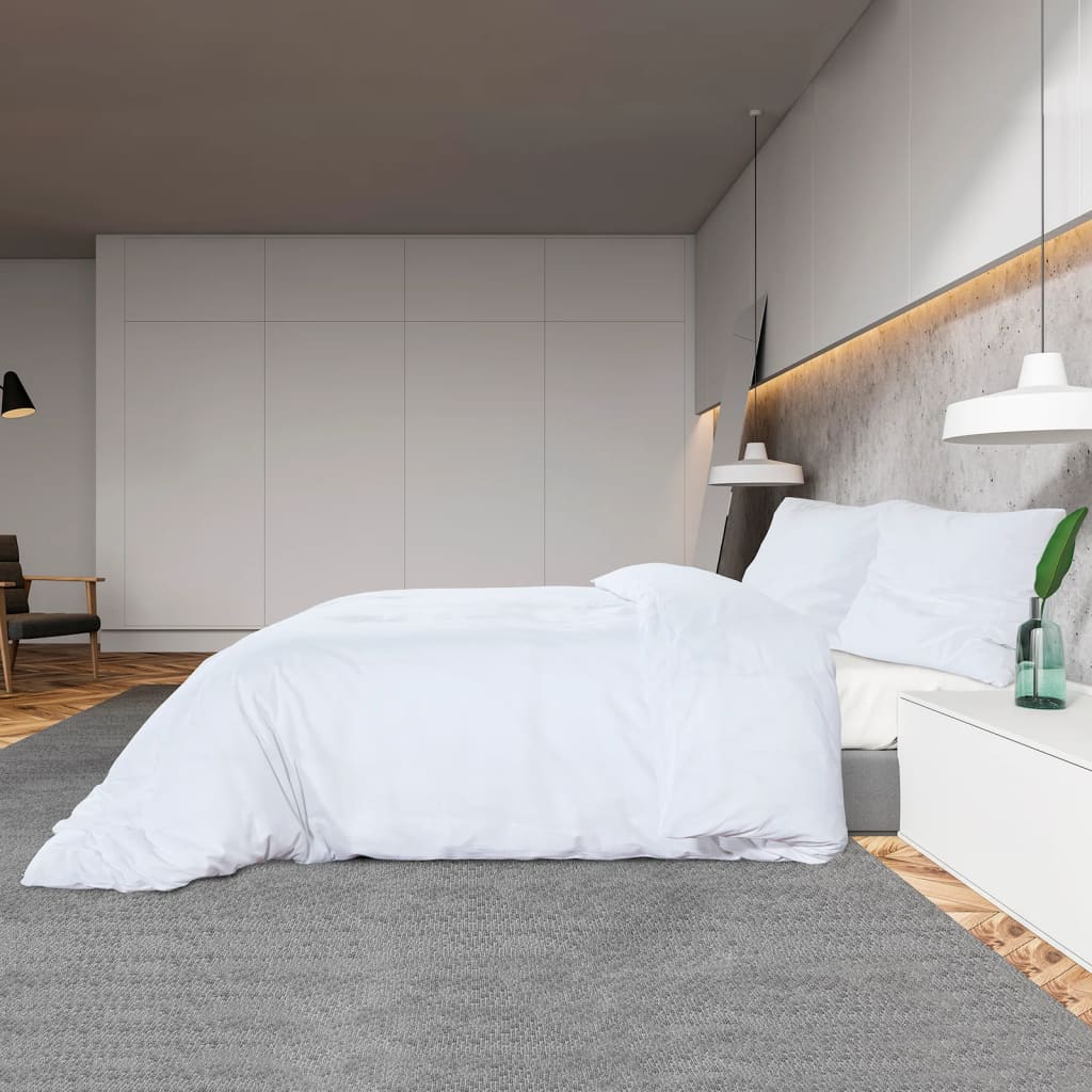 Set posteljine za poplun bijela 200x200 cm pamučni