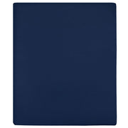 Plahte s gumicom od žerseja 2 kom modre 160x200 cm pamučne