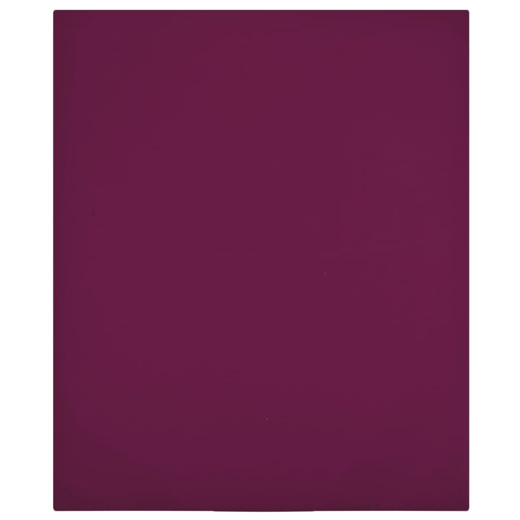 Plahta s gumicom od žerseja bordo 140 x 200 cm pamučna