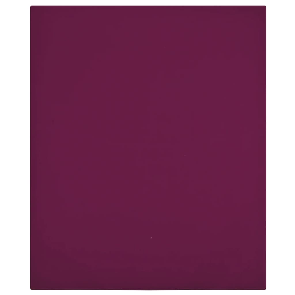 Plahta s gumicom od žerseja bordo 180x200 cm pamučna