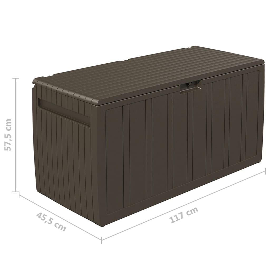Kutija za jastuke smeđa 117 x 45,5 x 57,5 cm 270 L