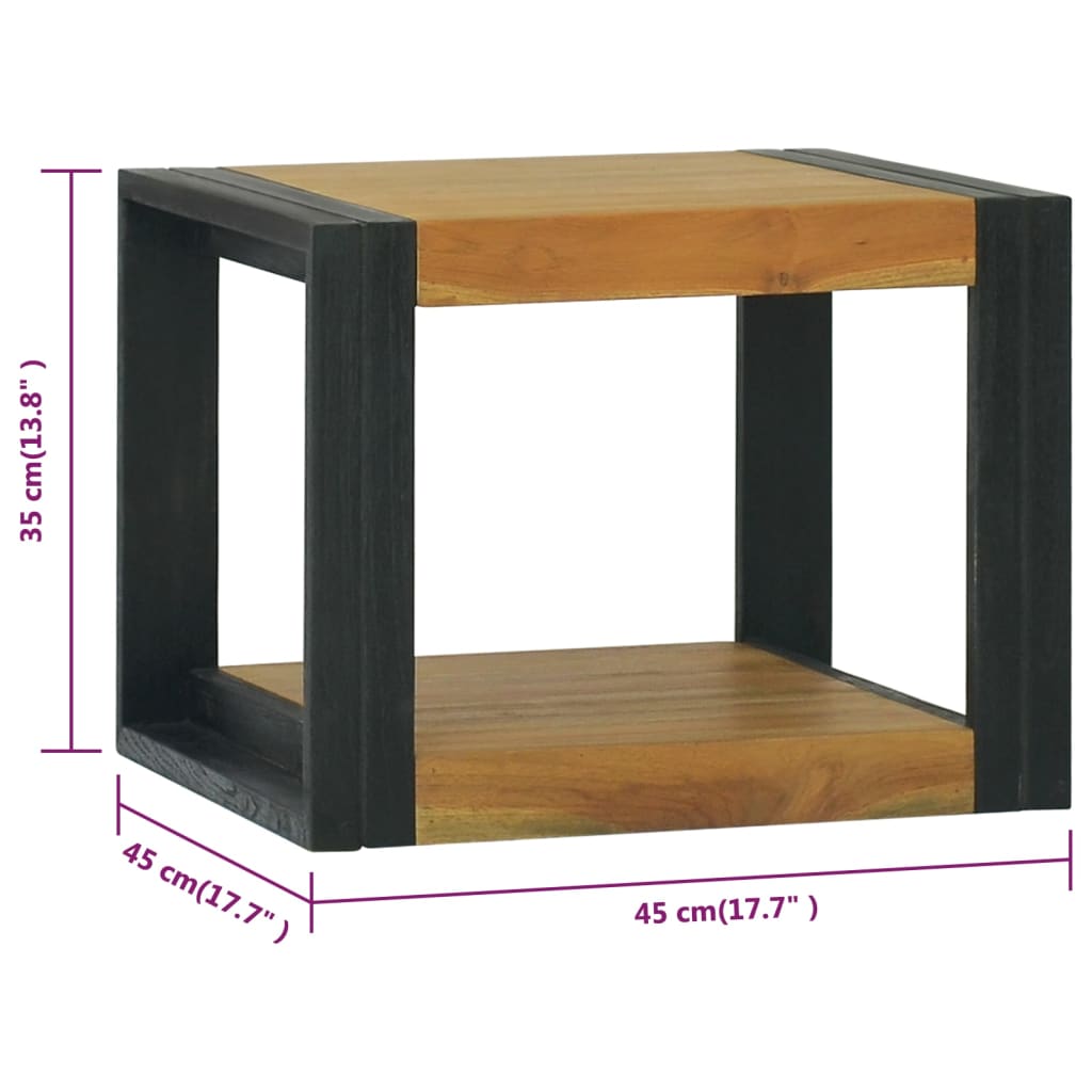 Zidni kupaonski ormarić 45 x 45 x 35 cm od masivne tikovine
