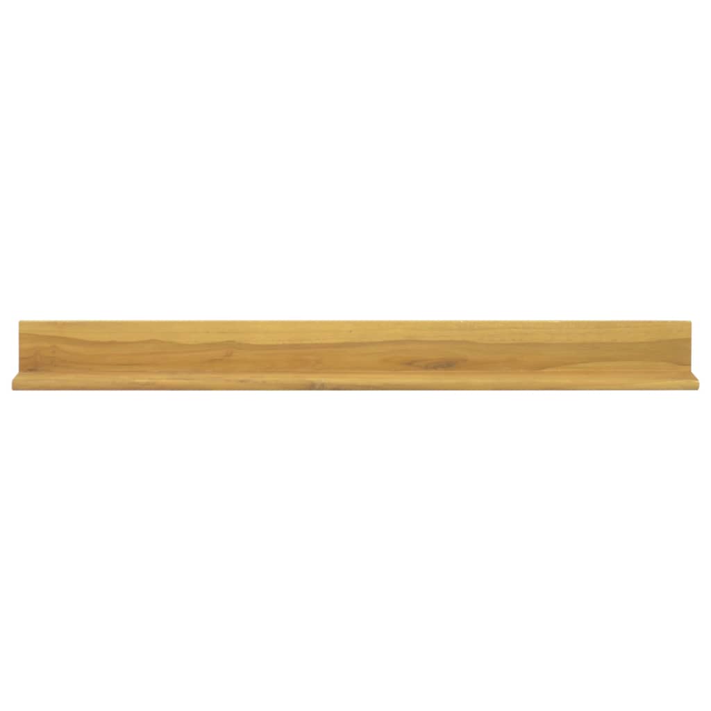 Zidne police 2 kom 110 x 10 x 10 cm od masivne tikovine