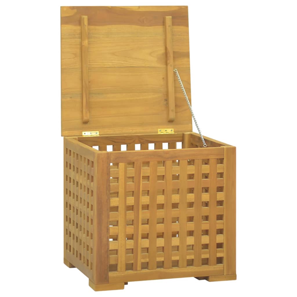 Kutija za užad 40 x 40 x 40 cm od masivne tikovine