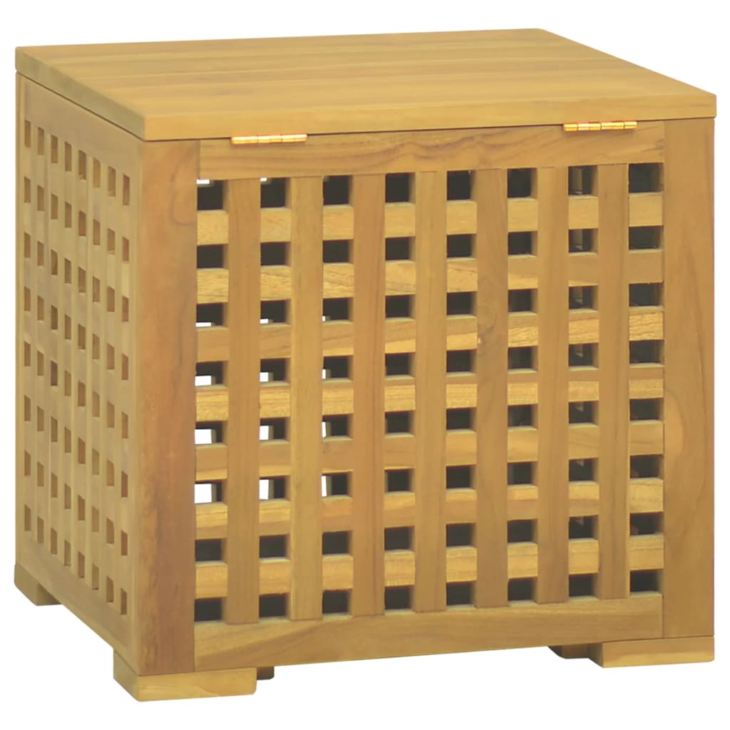 Kutija za užad 40 x 40 x 40 cm od masivne tikovine