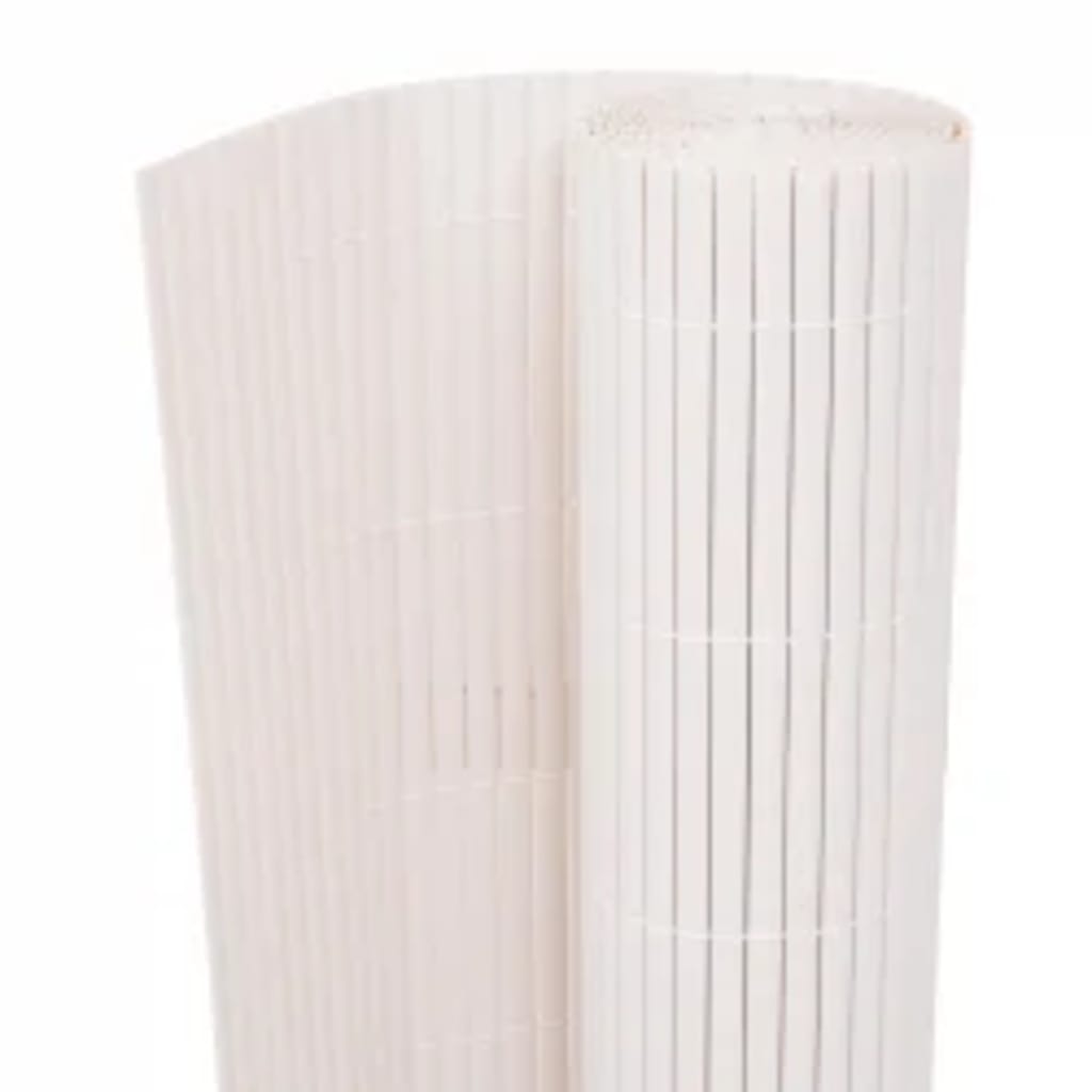 Dvostrana vrtna ograda 90 x 400 cm bijela