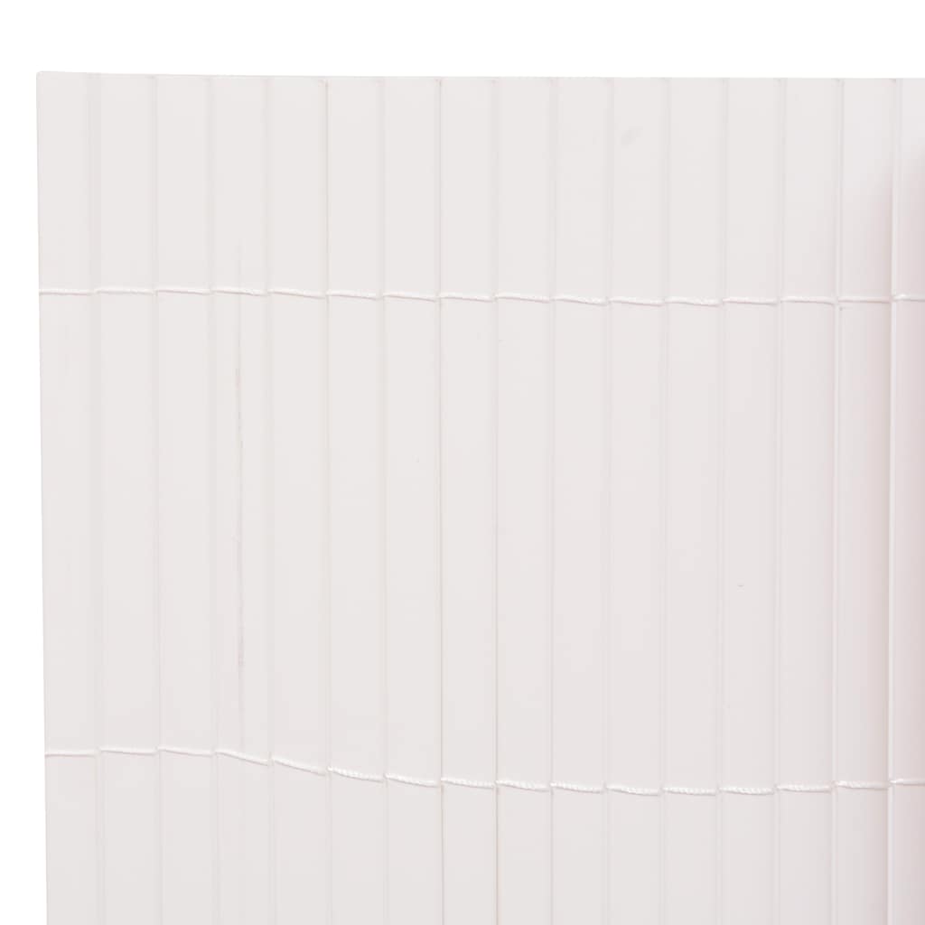 Dvostrana vrtna ograda 90 x 400 cm bijela