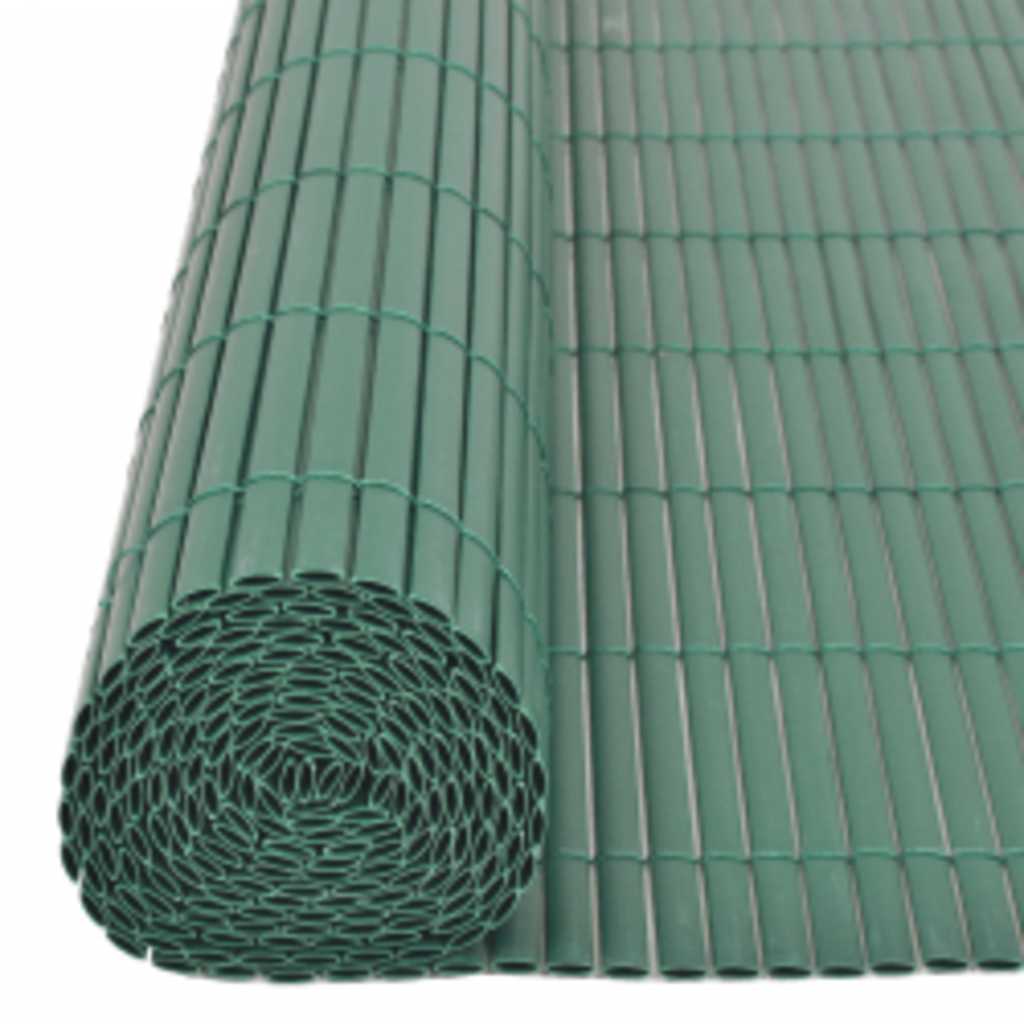 Dvostrana vrtna ograda 110 x 300 cm zelena