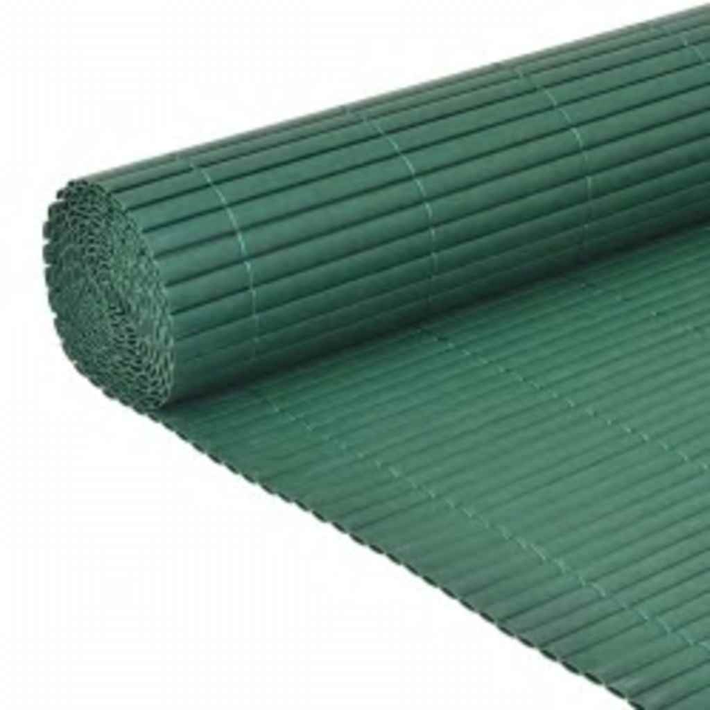 Dvostrana vrtna ograda 110 x 500 cm zelena