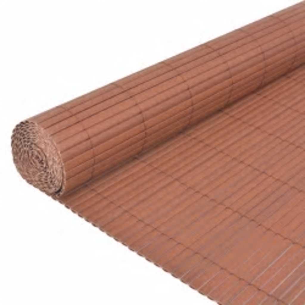 Dvostrana vrtna ograda 110 x 500 cm smeđa