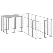 Kavez za pse srebrni 4,84 m² čelični