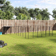Kavez za pse crni 15,73 m² čelični