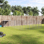 Kavez za pse srebrni 15,73 m² čelični