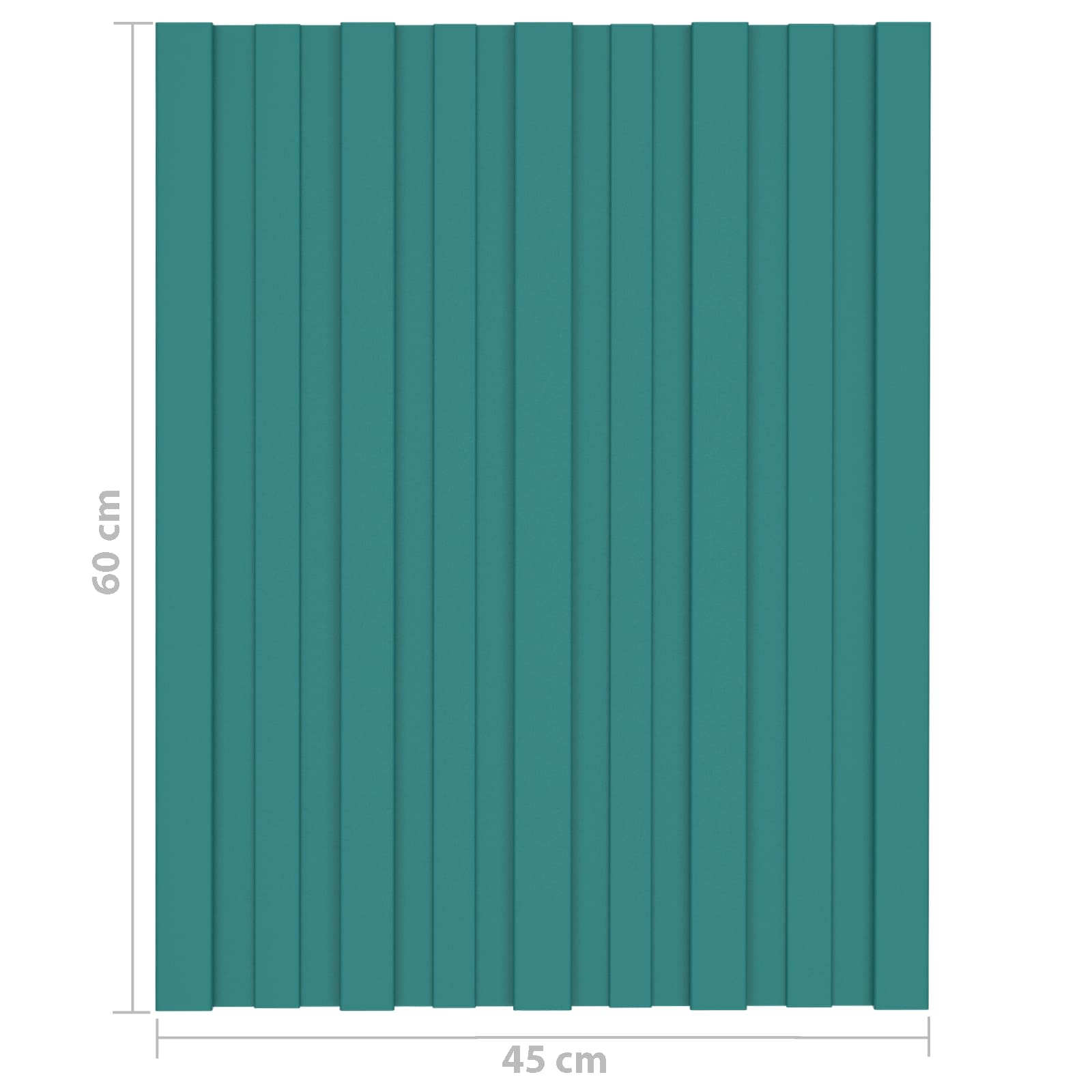 Krovni panel 36 pcs Zelena 60 x 45 cm Pocinčani čelik