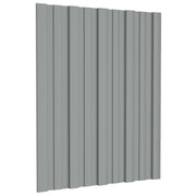 Krovni panel 12 pcs Siva 60 x 45 cm Pocinčani čelik