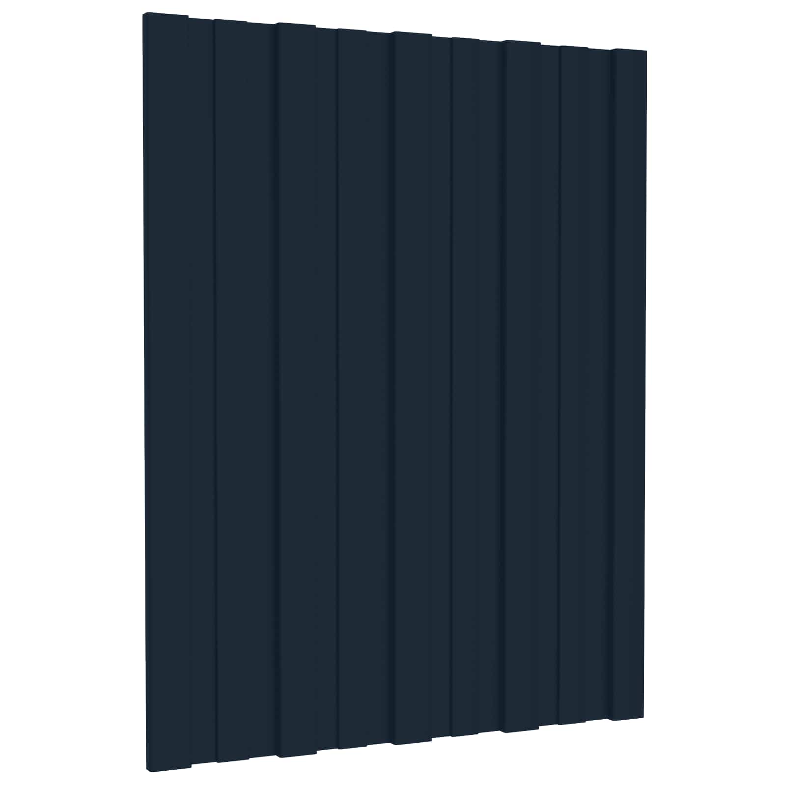 Krovni panel 12 pcs Antracit 60 x 45 cm Pocinčani čelik