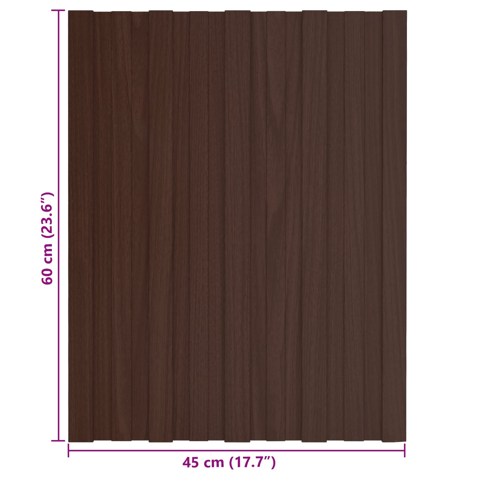 Krovni panel 12 pcs Smeđa 60 x 45 cm Pocinčani čelik