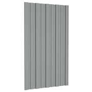 Krovni panel 12 pcs Siva 80 x 45 cm Pocinčani čelik