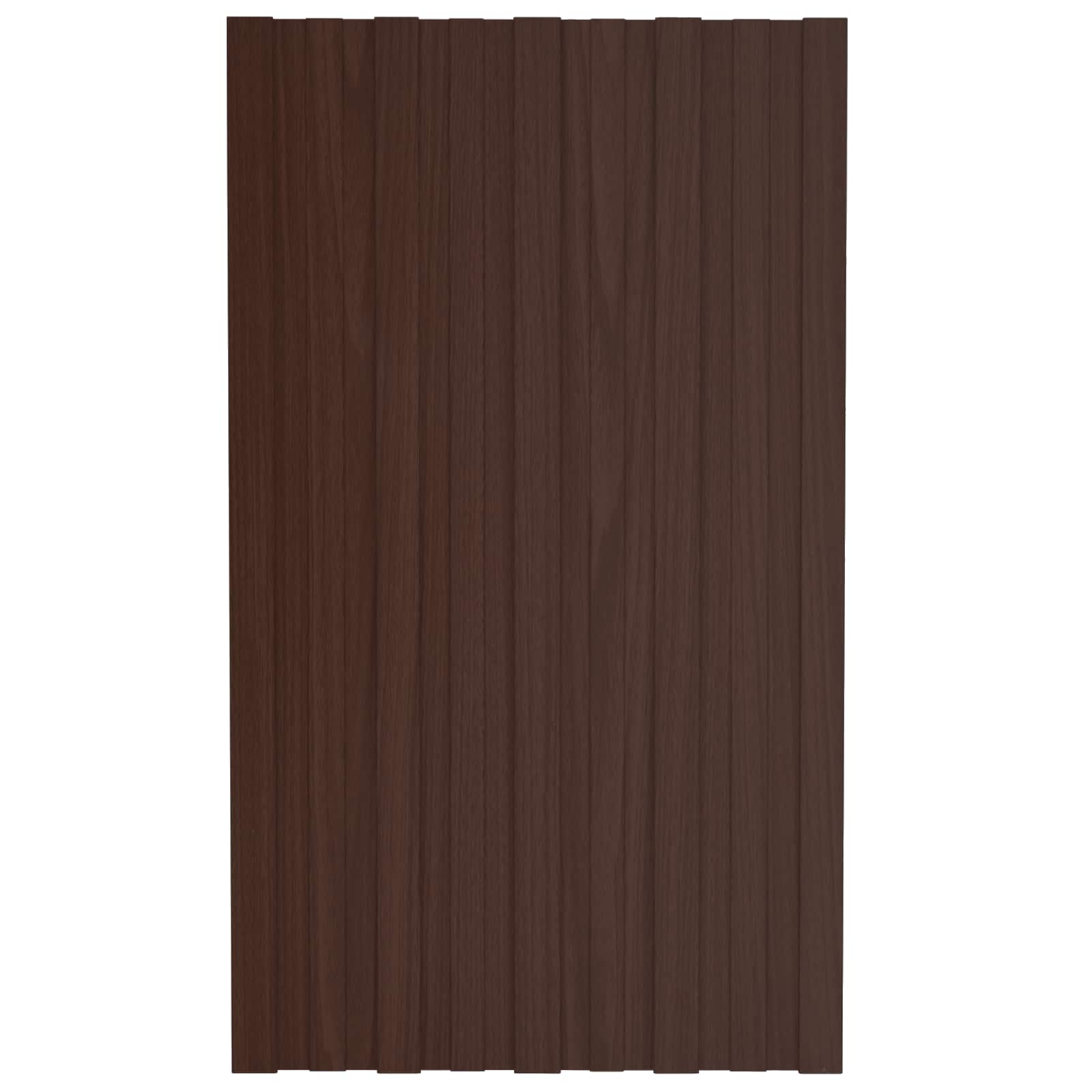 Krovni panel 36 pcs Smeđa 80 x 45 cm Pocinčani čelik