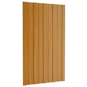 Krovni panel 12 pcs Prirodna 80 x 45 cm Pocinčani čelik