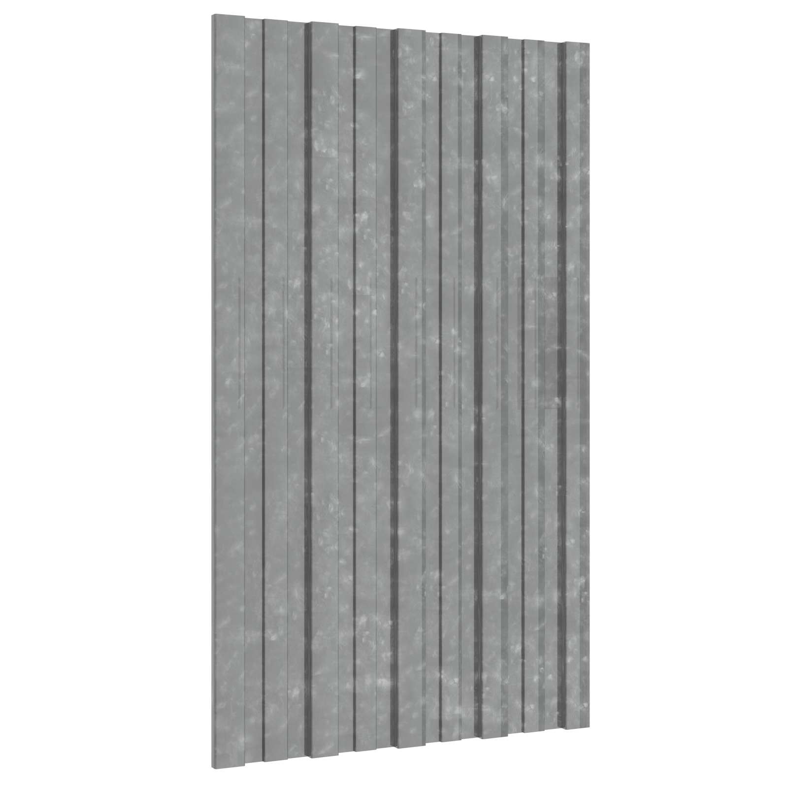 Krovni panel 12 pcs Srebrna 80 x 45 cm Pocinčani čelik